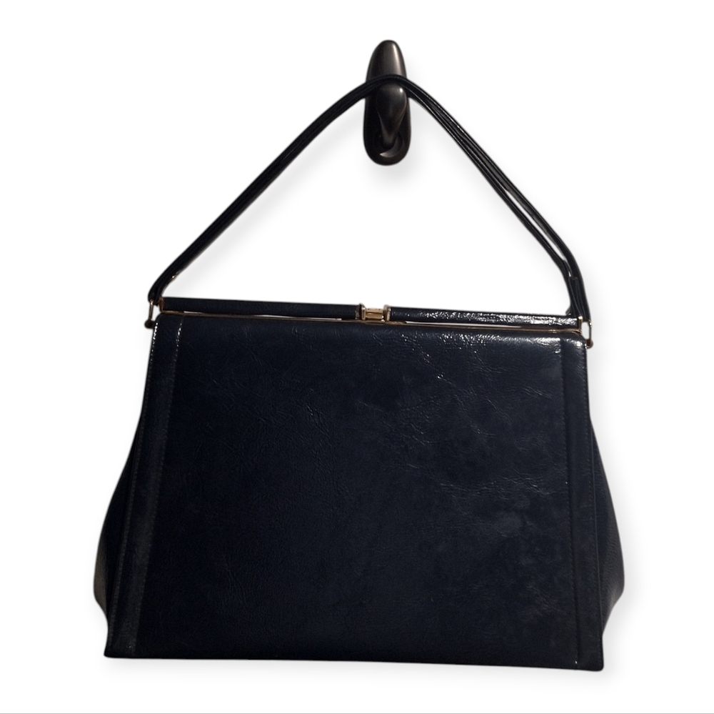 Vintage Canadian Navy Top Handle Purse "Fab Find!"